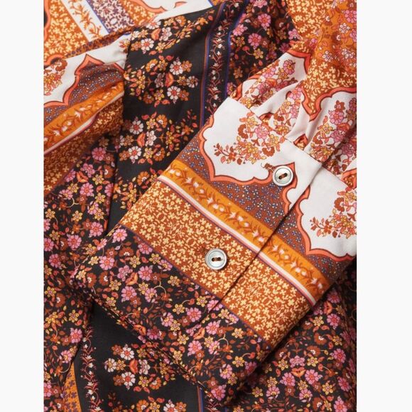 Kobi Halperin Amy Printed Silk Blouse, NWT, Size L - Picture 6 of 8